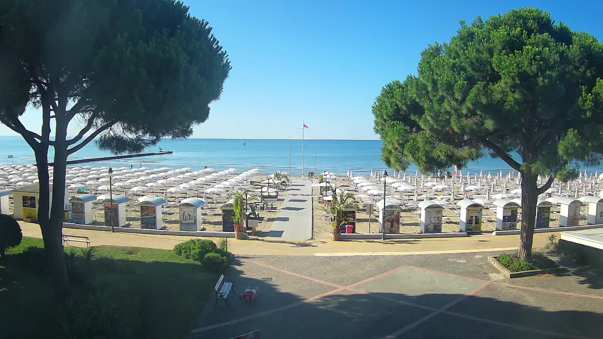Entrée Plage Grado | Vue en Direct sur le Littoral