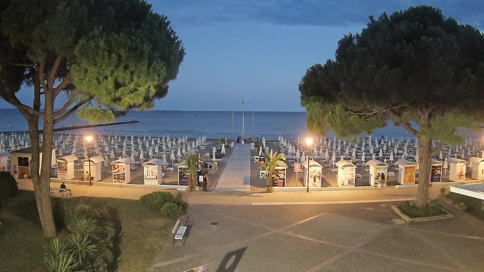 Grado Strand Eingang | Live-Ansicht der Küste