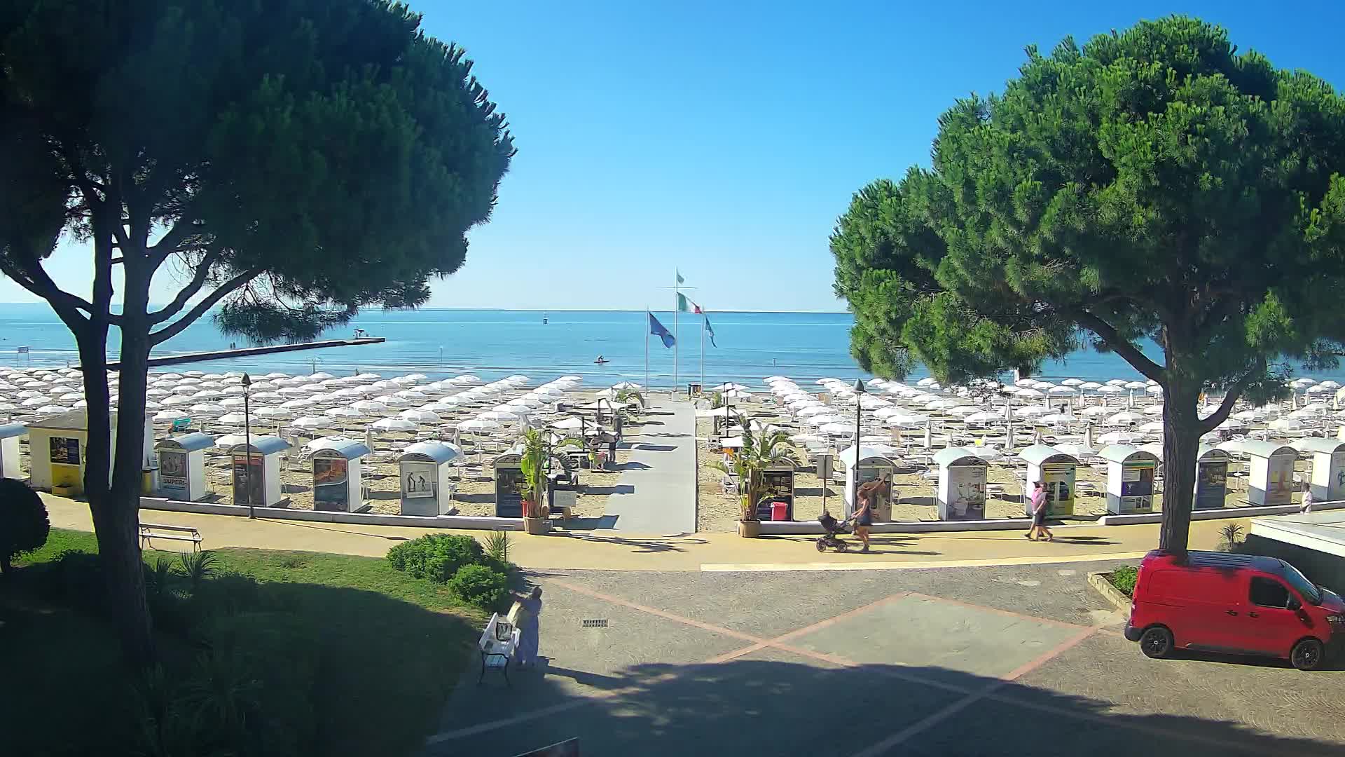 Grado Strand Eingang | Live-Ansicht der Küste