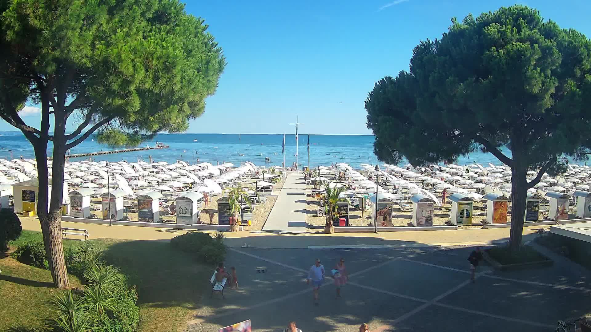 Grado Strand Eingang | Live-Ansicht der Küste