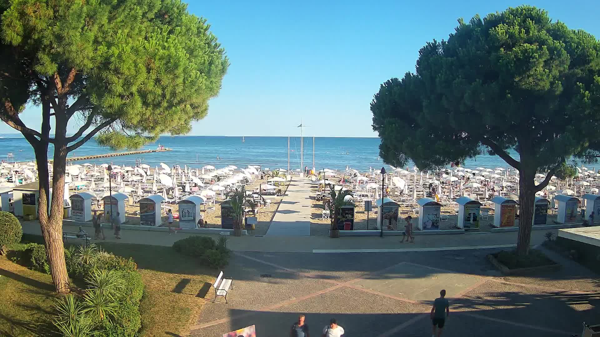 Grado Strand Eingang | Live-Ansicht der Küste
