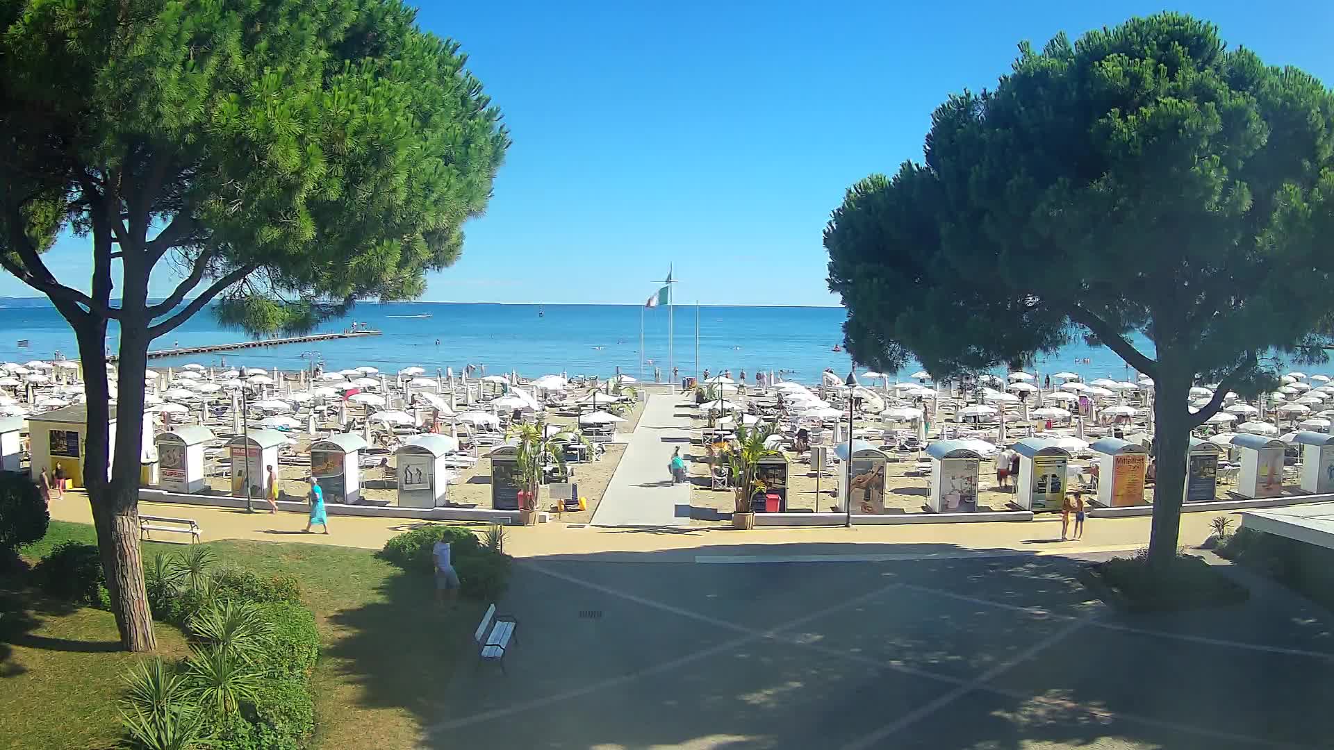 Grado Strand Eingang | Live-Ansicht der Küste