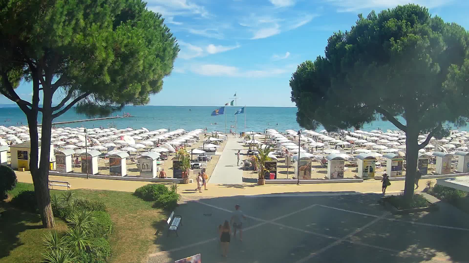 Grado Strand Eingang | Live-Ansicht der Küste