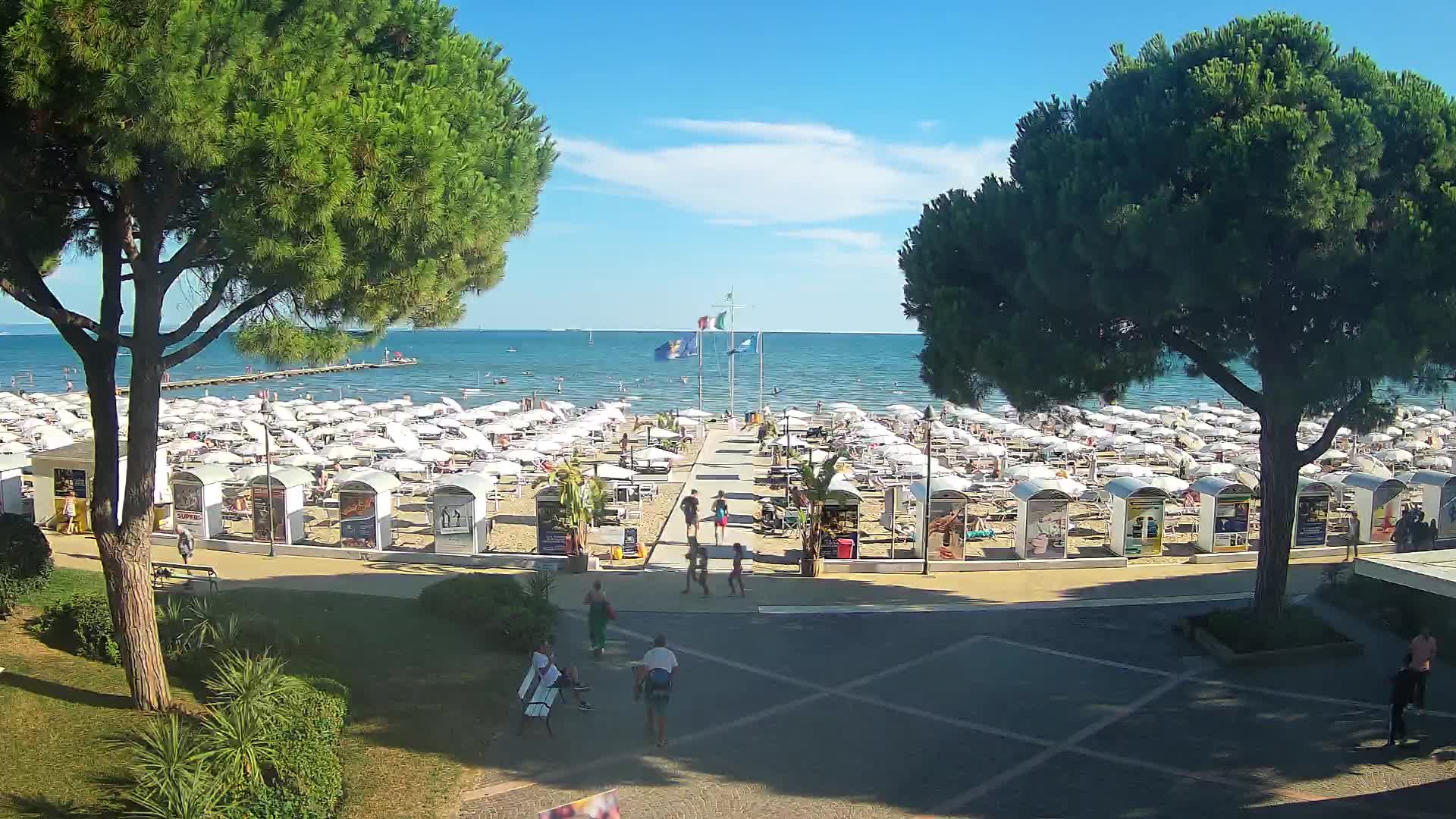 Grado Strand Eingang | Live-Ansicht der Küste