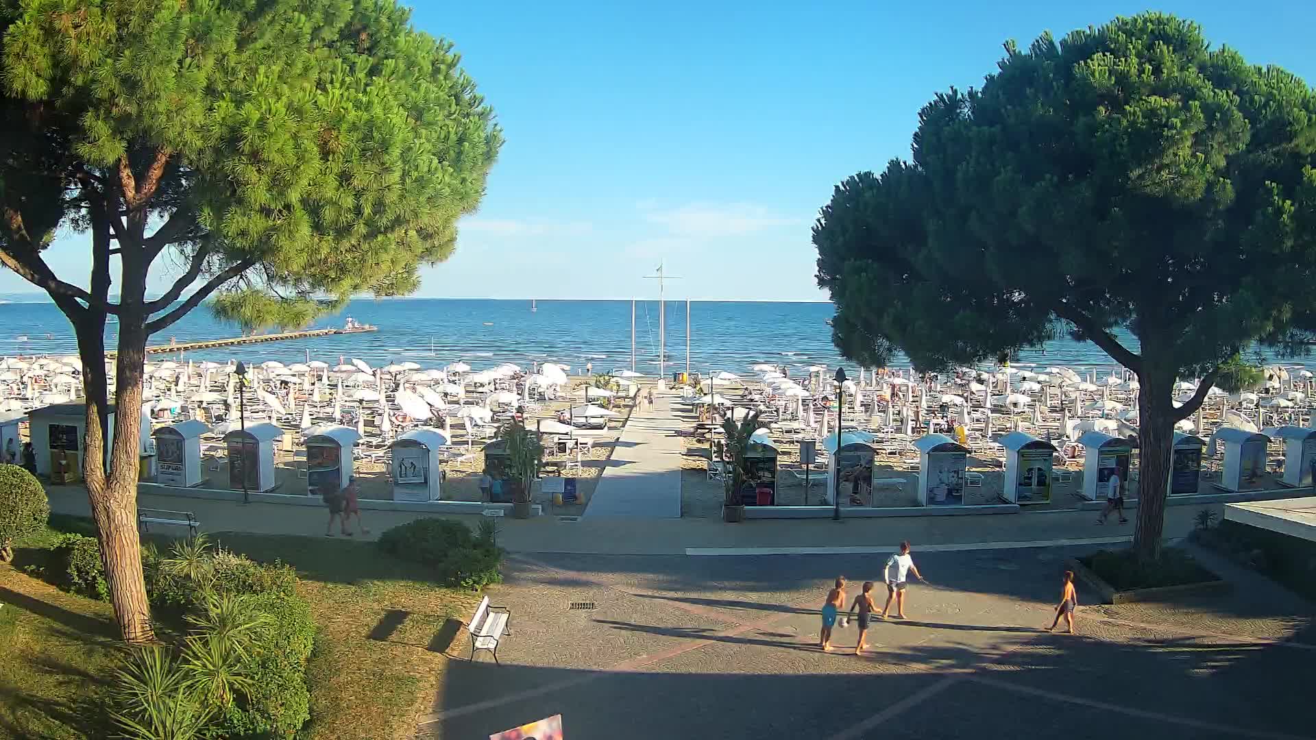 Grado Strand Eingang | Live-Ansicht der Küste