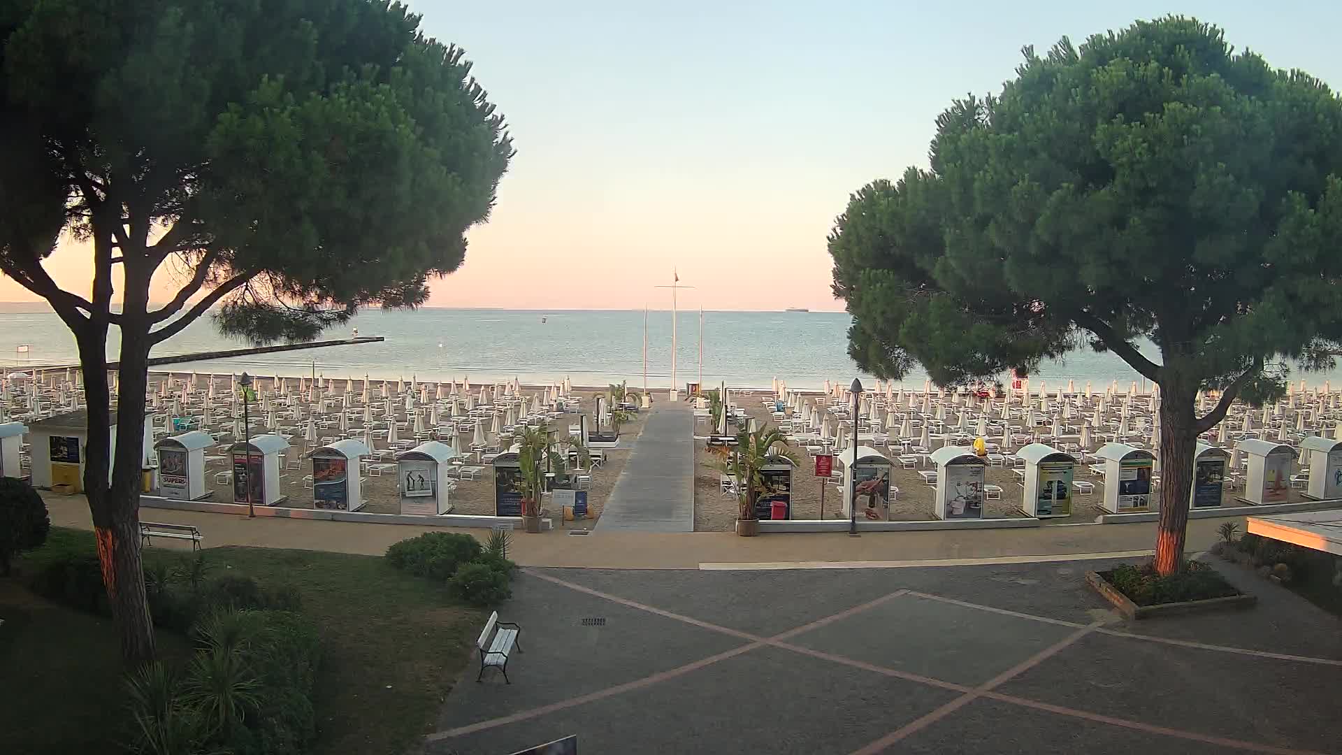 Grado Strand Eingang | Live-Ansicht der Küste