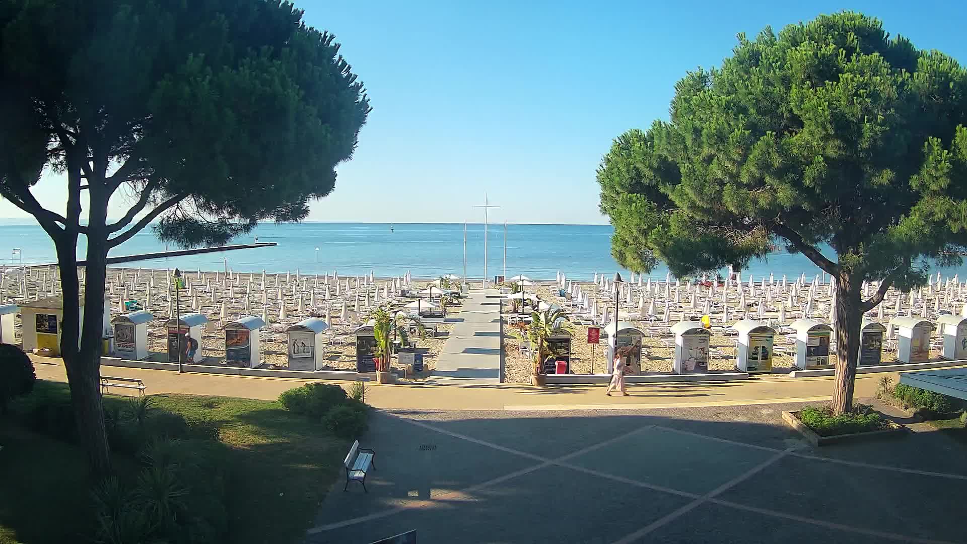 Grado Strand Eingang | Live-Ansicht der Küste