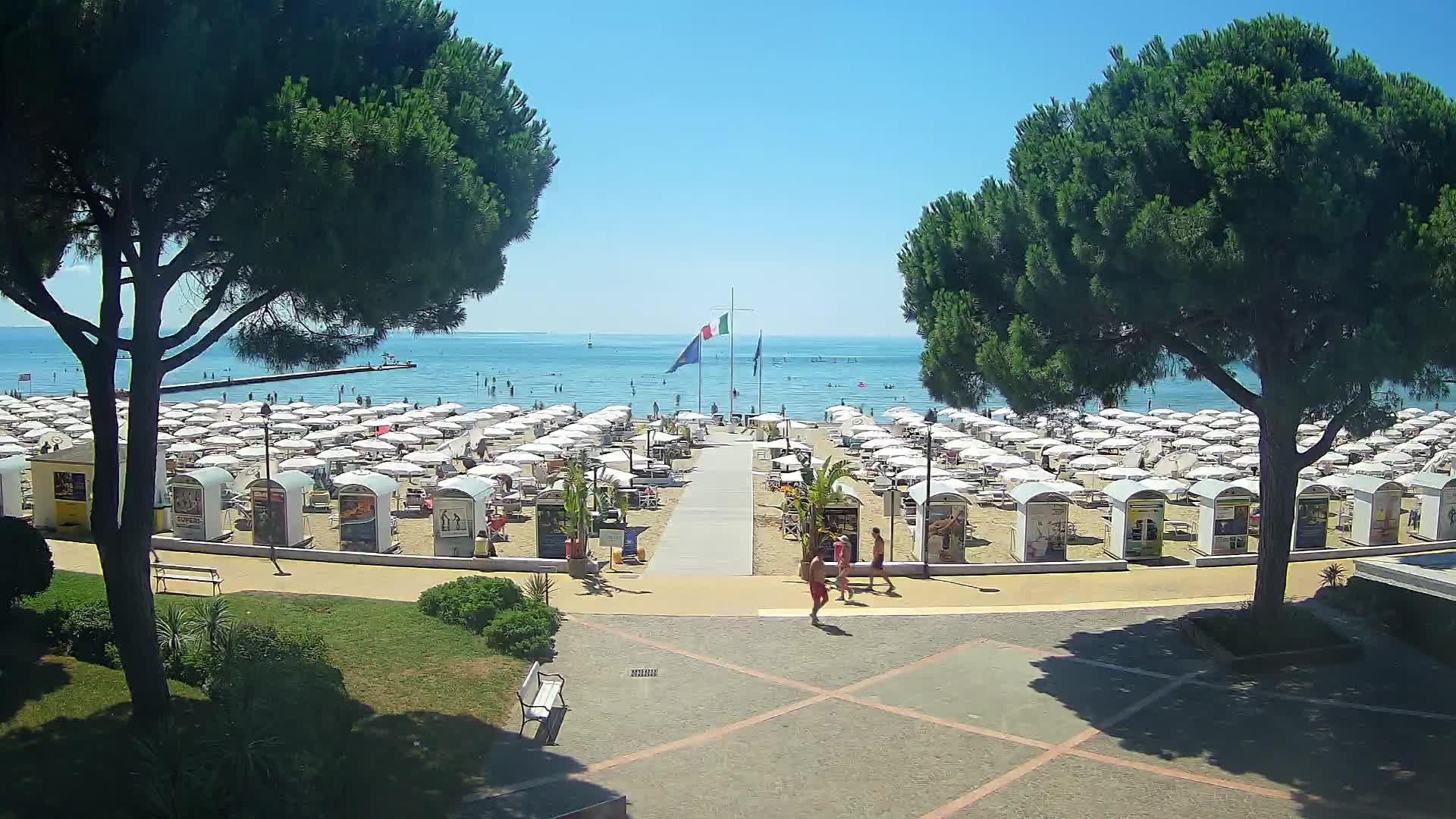 Grado Strand Eingang | Live-Ansicht der Küste
