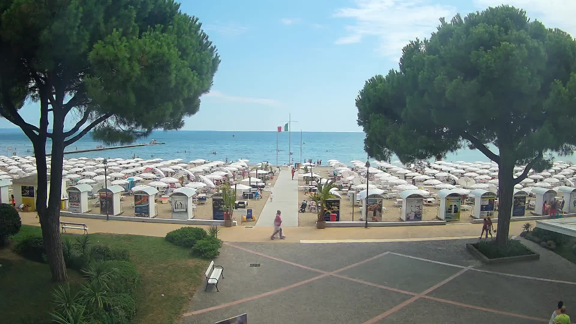 Grado Strand Eingang | Live-Ansicht der Küste