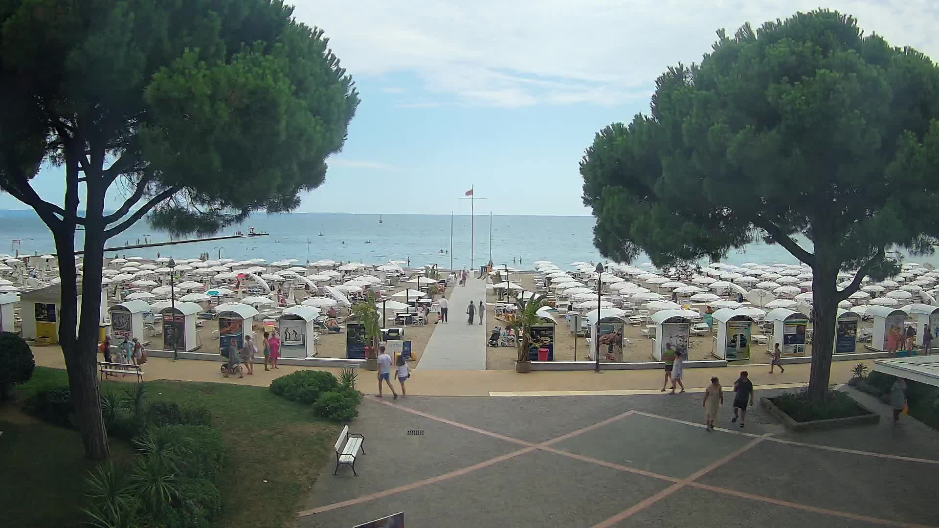 Grado Strand Eingang | Live-Ansicht der Küste