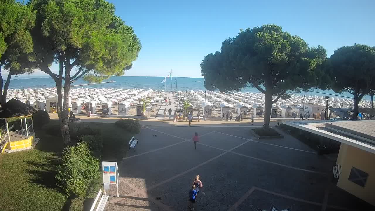 Grado Strand Eingang | Live-Ansicht der Küste