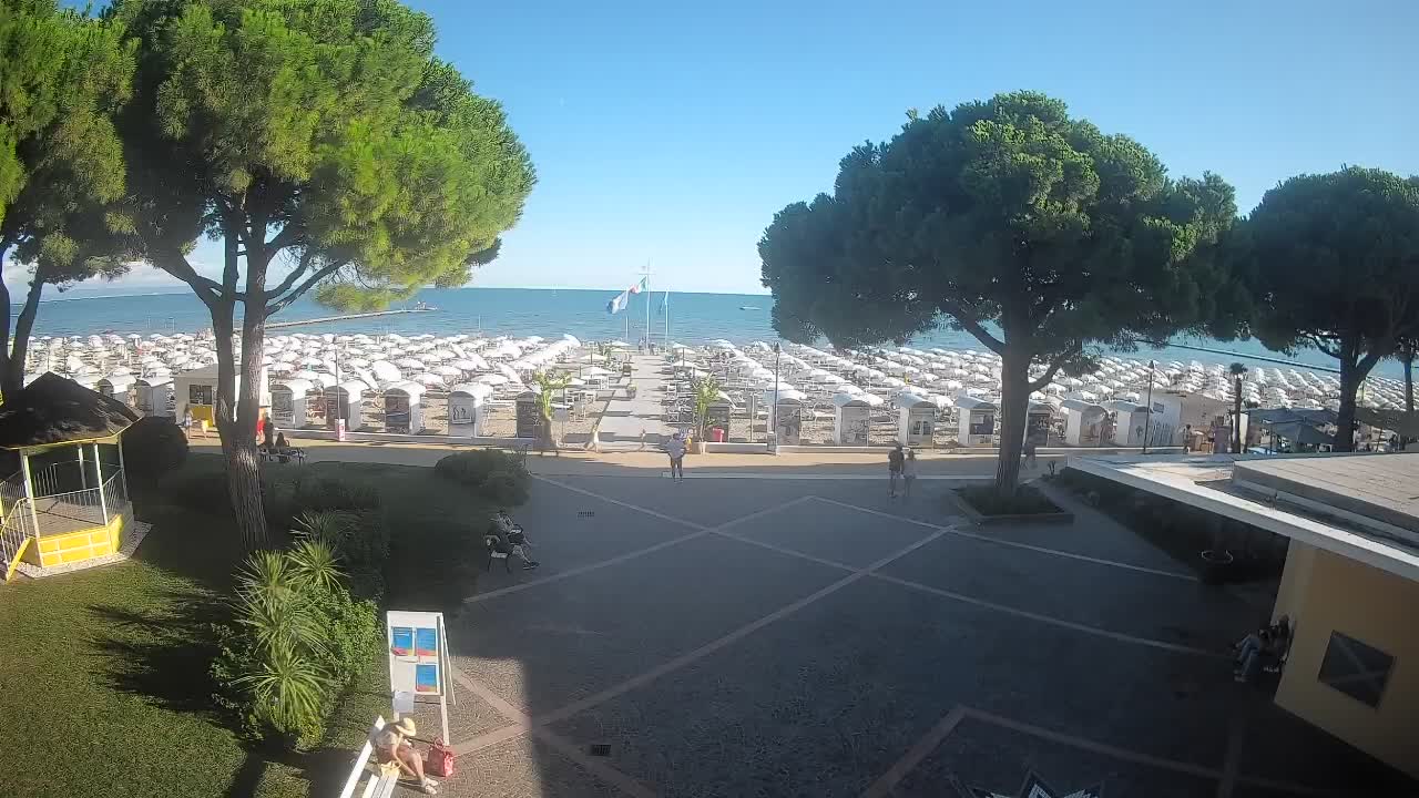 Grado Strand Eingang | Live-Ansicht der Küste