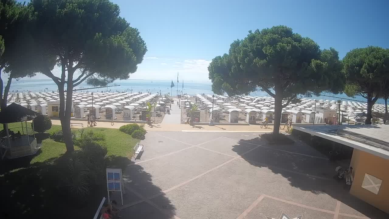 Entrée Plage Grado | Vue en Direct sur le Littoral