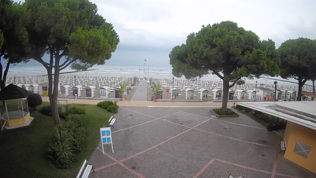 Entrée Plage Grado | Vue en Direct sur le Littoral