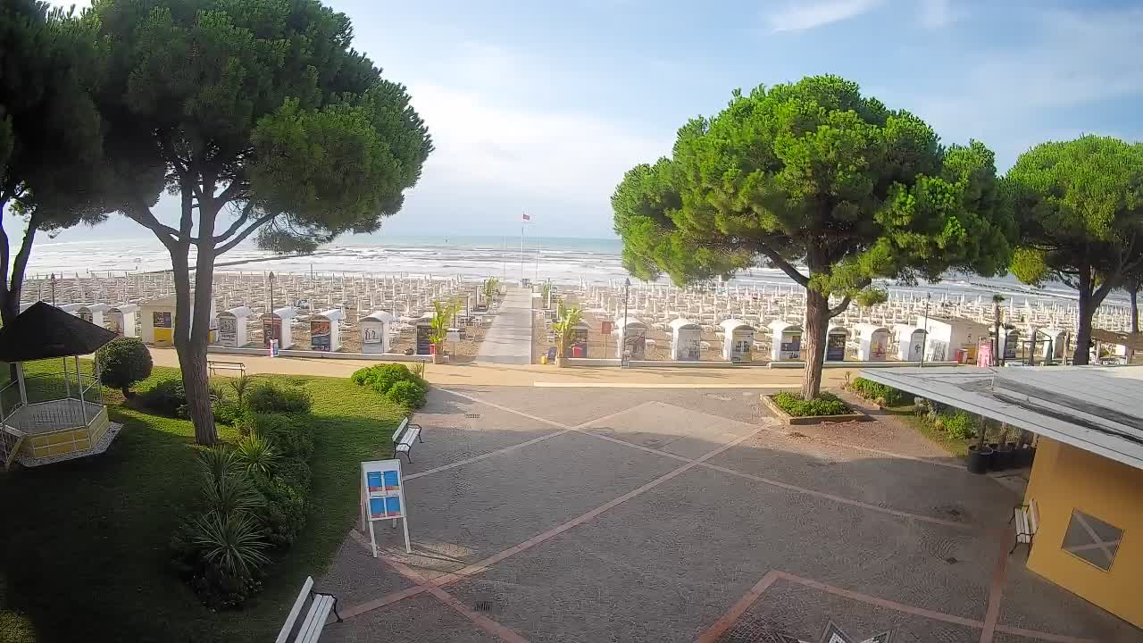 Entrée Plage Grado | Vue en Direct sur le Littoral