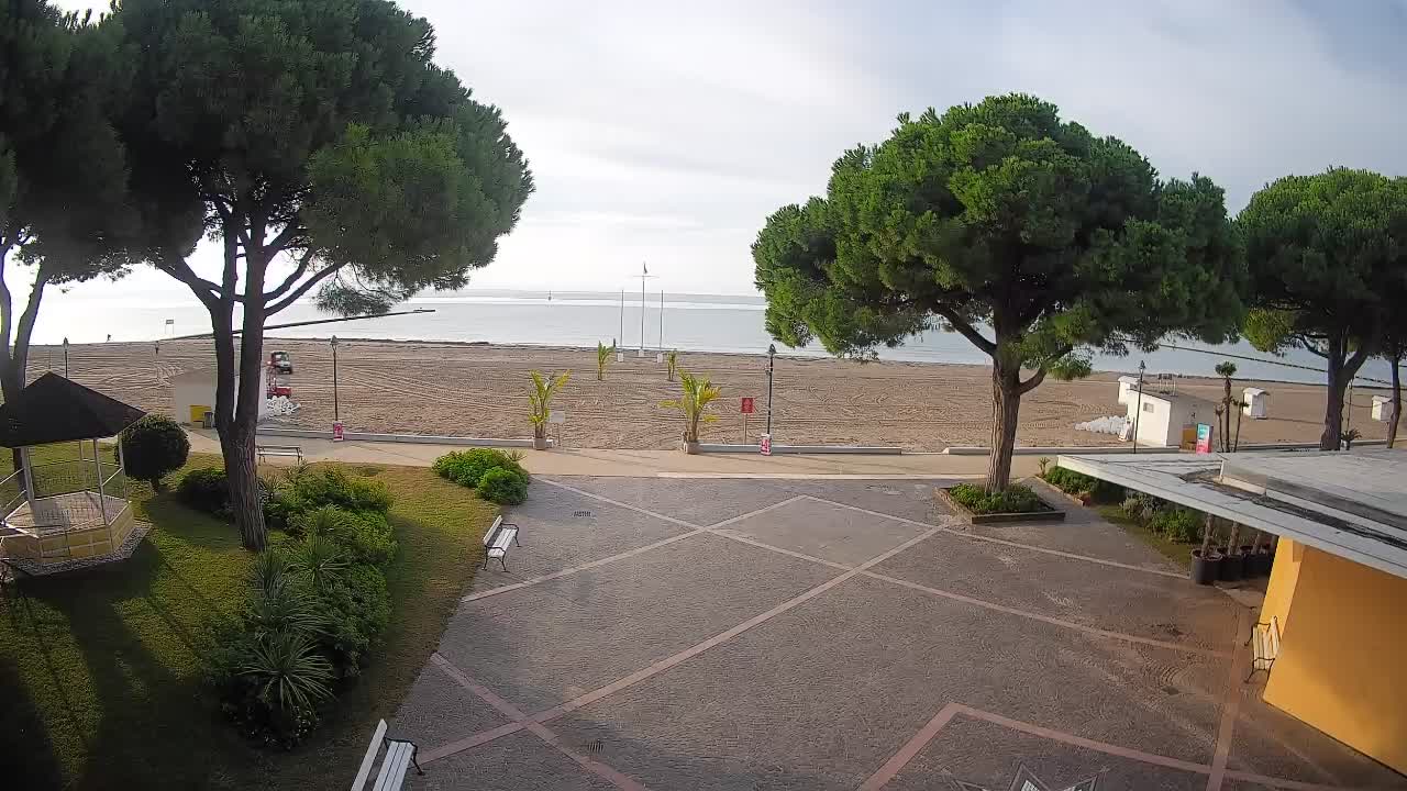 Entrée Plage Grado | Vue en Direct sur le Littoral
