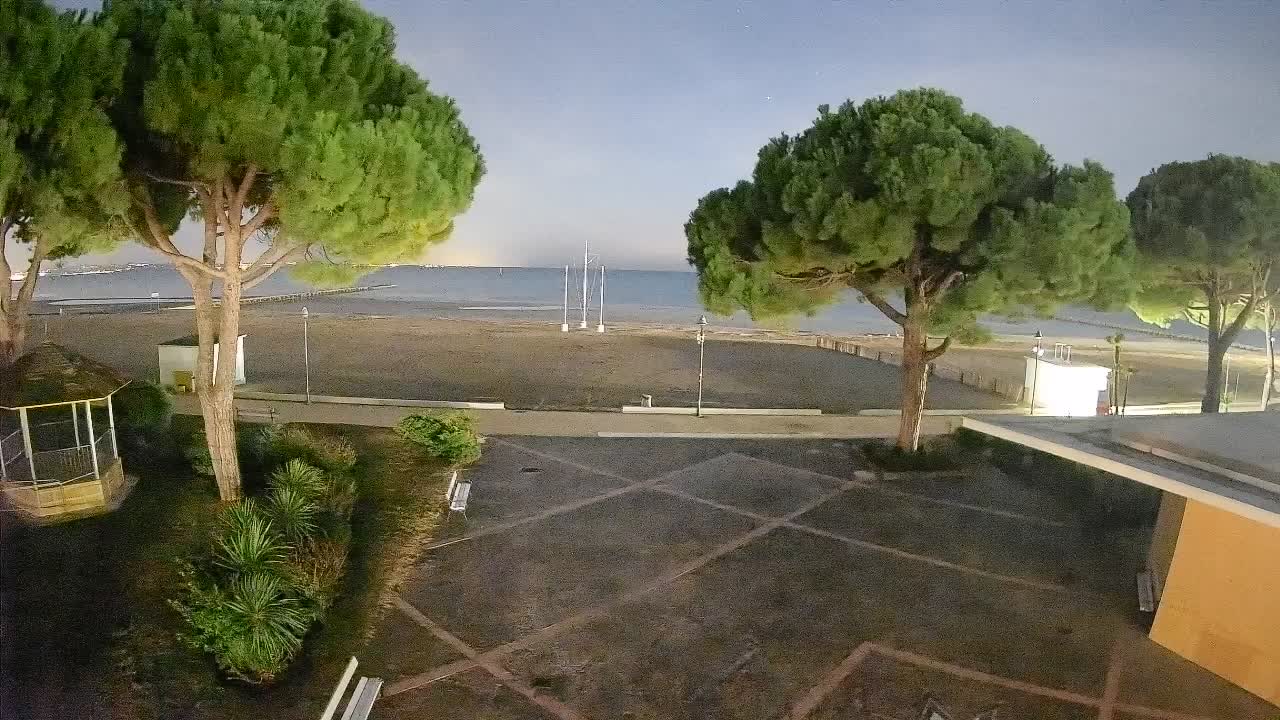 Entrée Plage Grado | Vue en Direct sur le Littoral