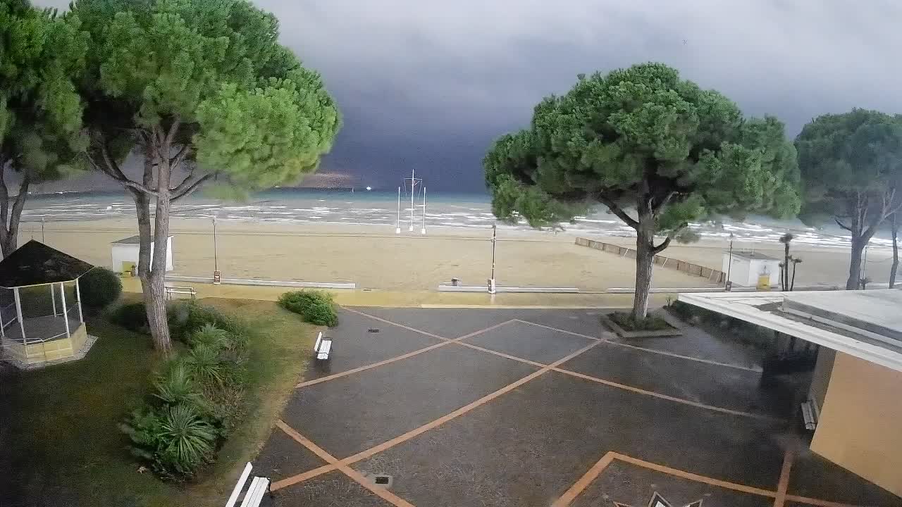 Entrée Plage Grado | Vue en Direct sur le Littoral