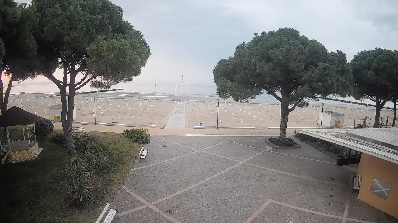 Entrée Plage Grado | Vue en Direct sur le Littoral