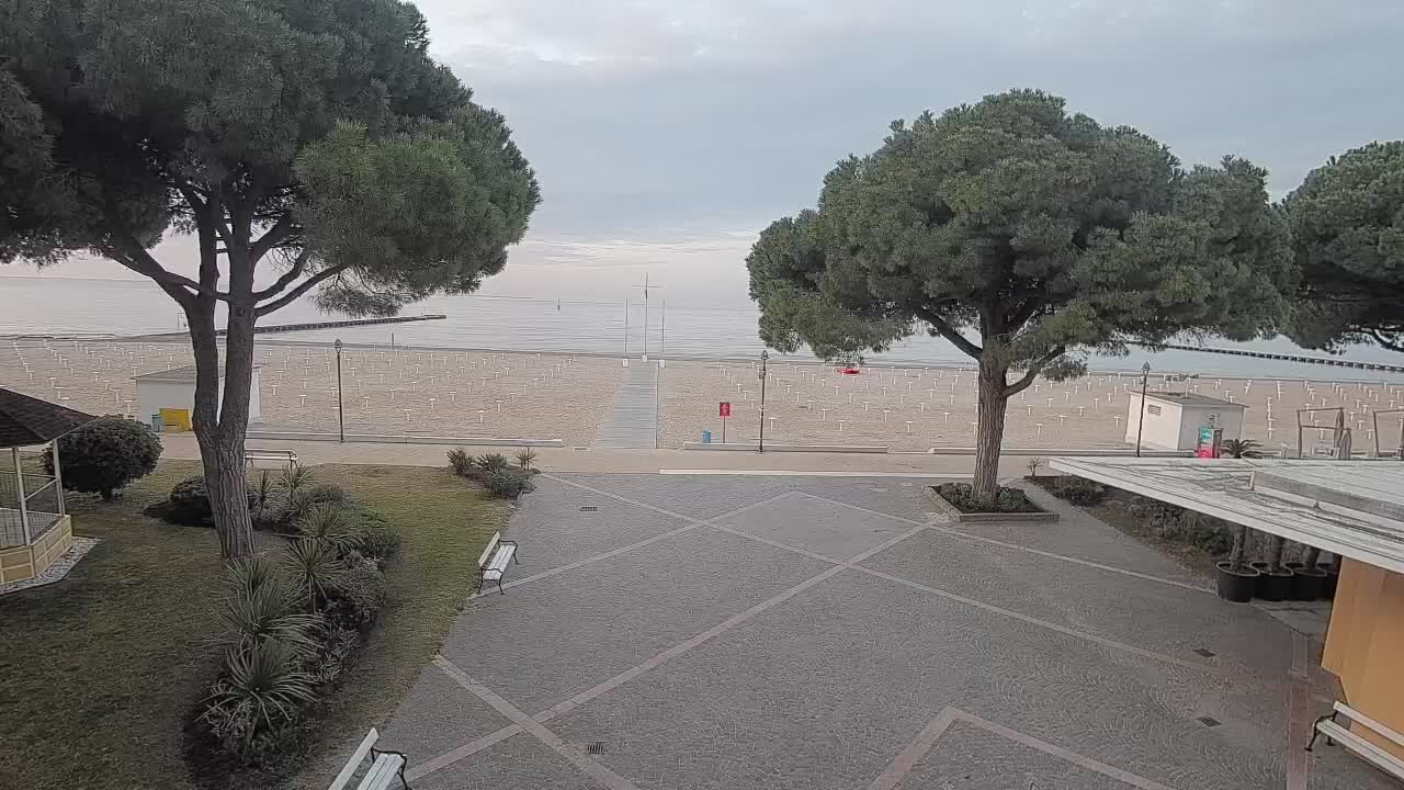 Entrée Plage Grado | Vue en Direct sur le Littoral