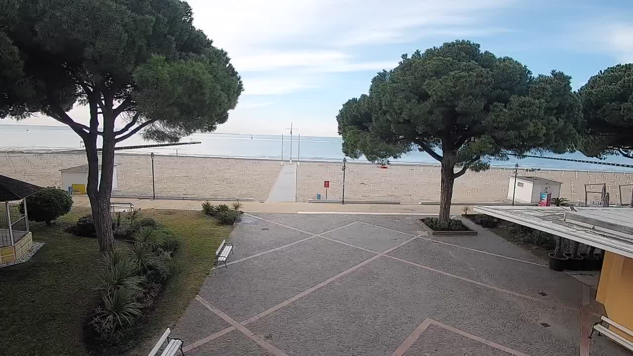 Entrée Plage Grado | Vue en Direct sur le Littoral