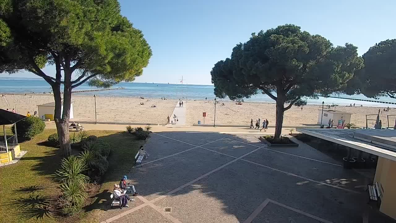 Grado Strand Eingang | Live-Ansicht der Küste