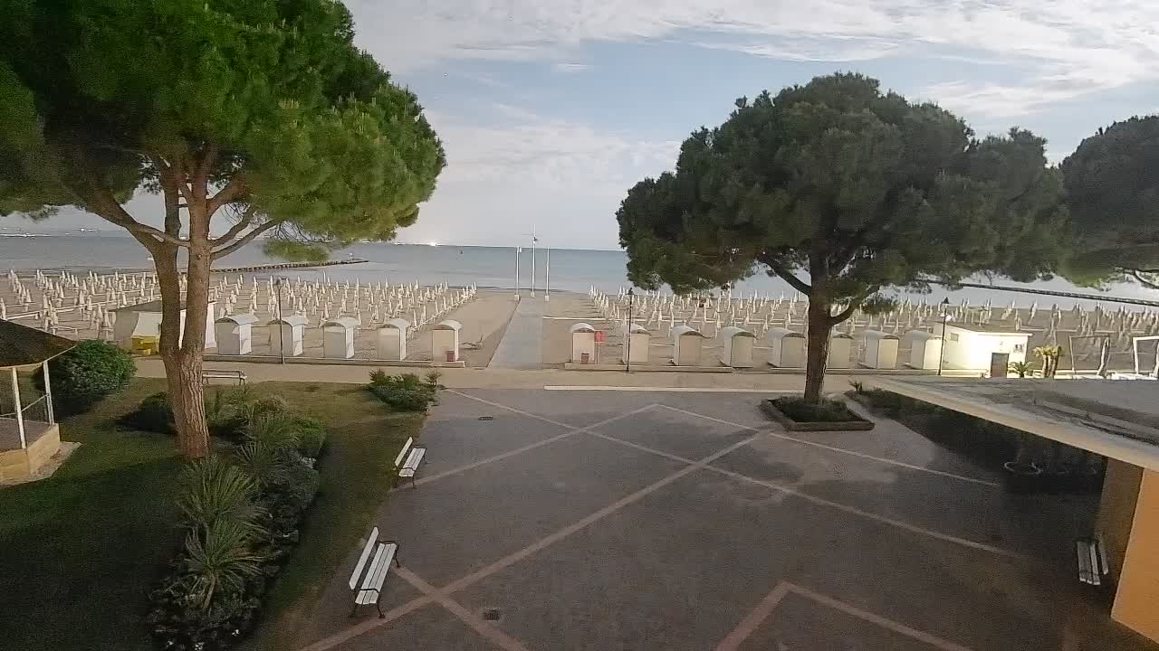 Entrée Plage Grado | Vue en Direct sur le Littoral