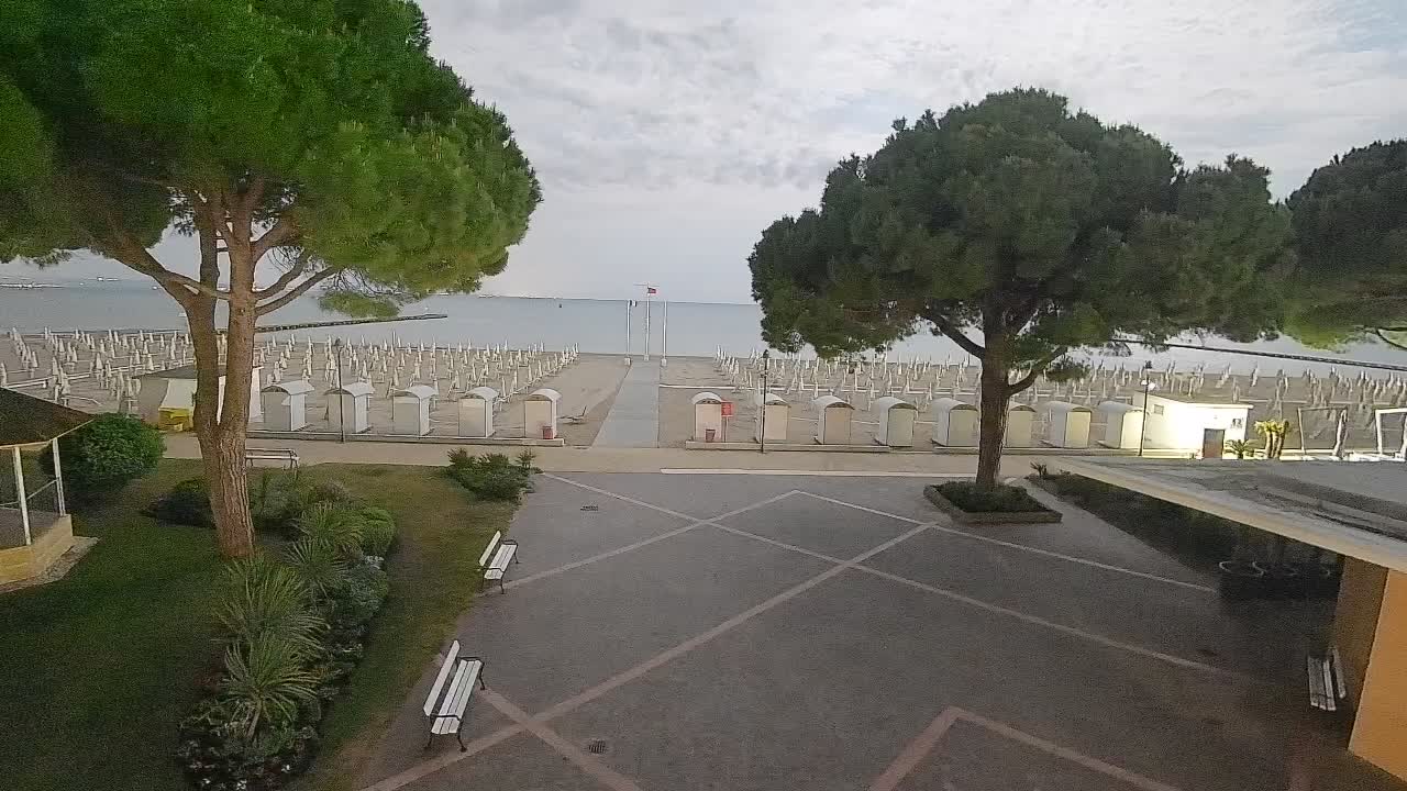 Grado Strand Eingang | Live-Ansicht der Küste