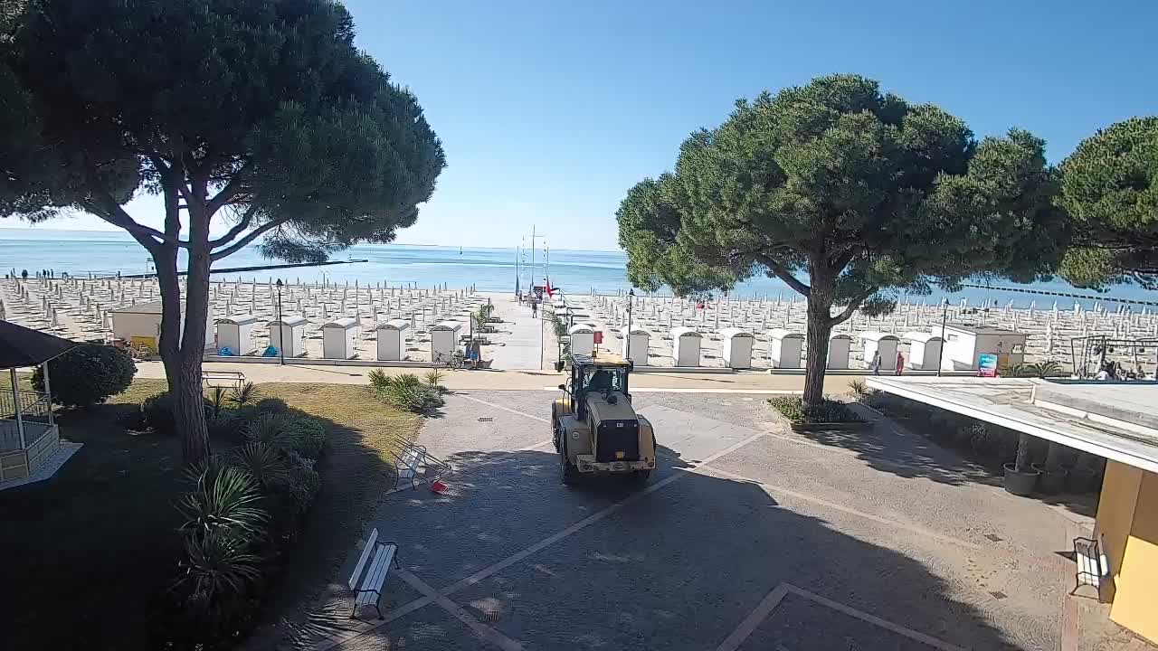 Entrée Plage Grado | Vue en Direct sur le Littoral