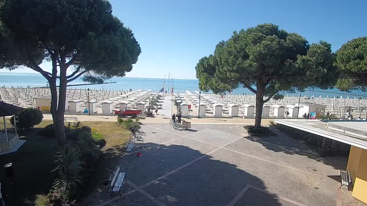Entrée Plage Grado | Vue en Direct sur le Littoral