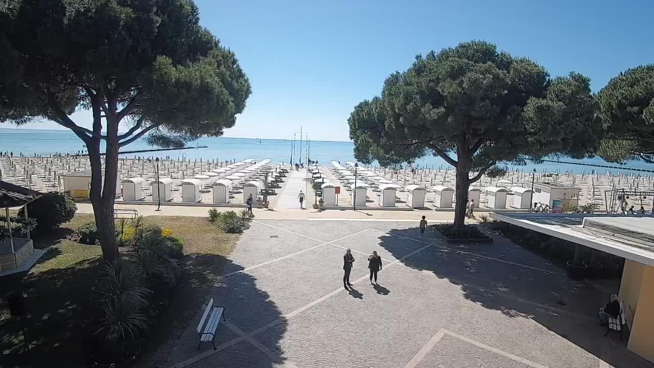 Grado Strand Eingang | Live-Ansicht der Küste