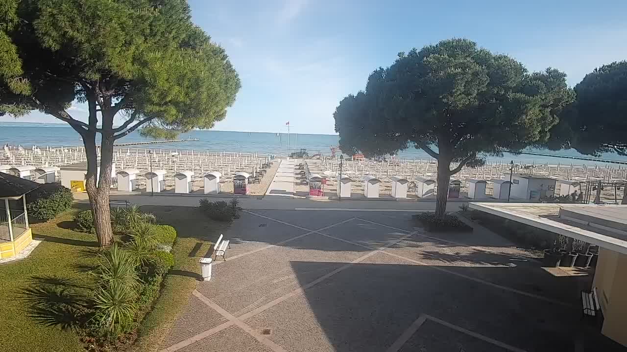 Entrée Plage Grado | Vue en Direct sur le Littoral