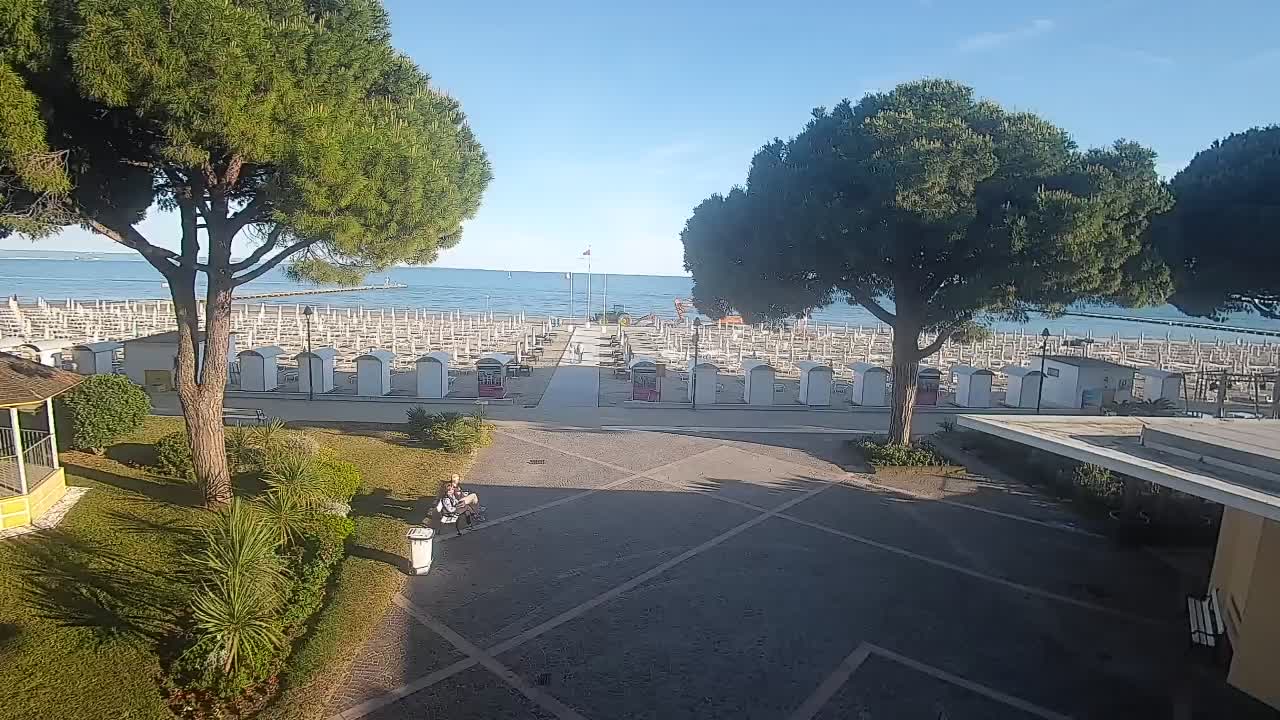 Entrée Plage Grado | Vue en Direct sur le Littoral