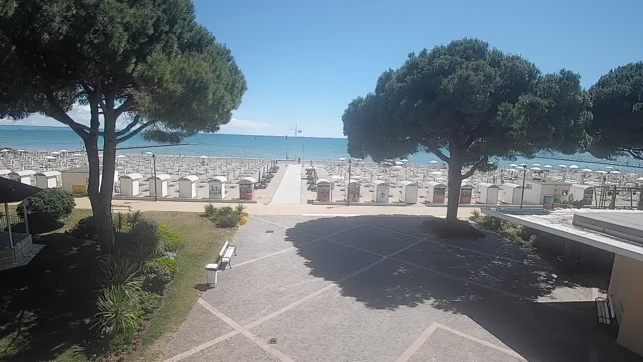 Entrée Plage Grado | Vue en Direct sur le Littoral