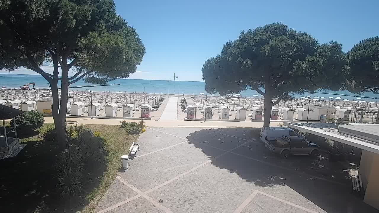 Grado Strand Eingang | Live-Ansicht der Küste