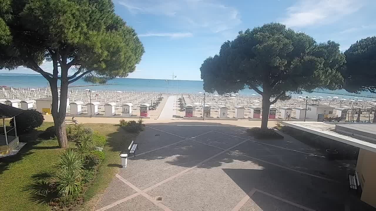 Entrée Plage Grado | Vue en Direct sur le Littoral
