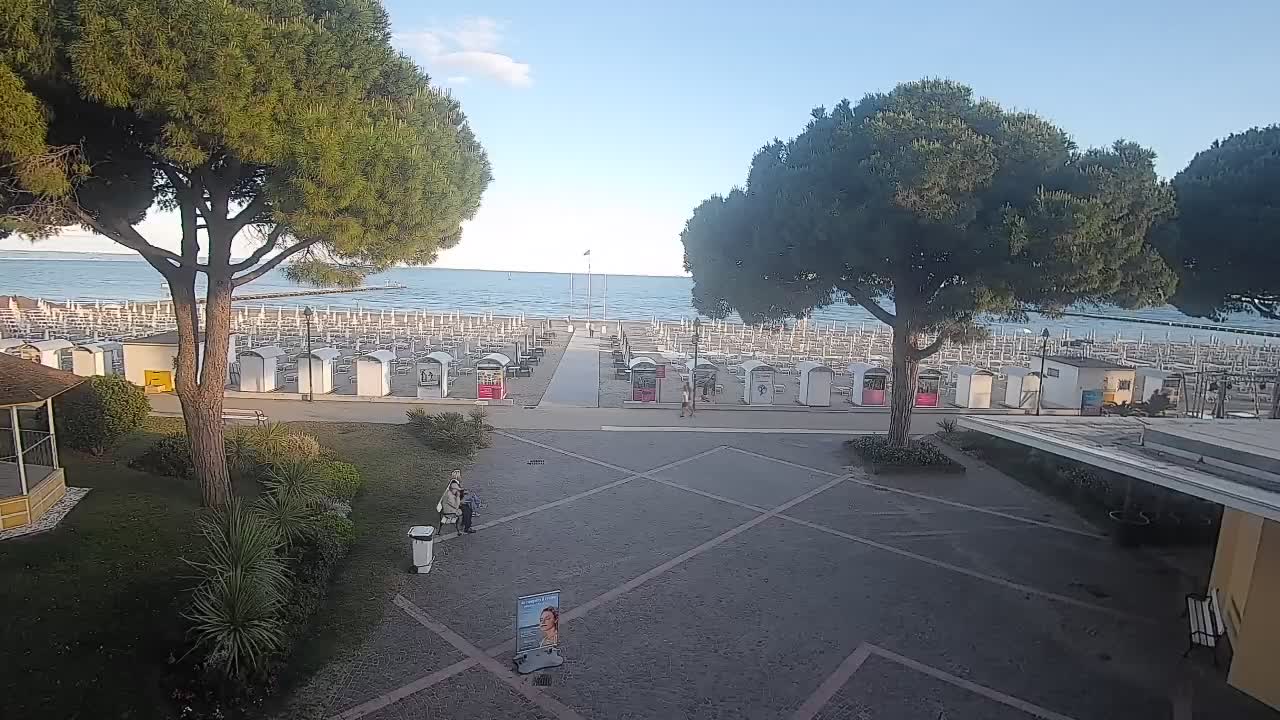 Entrée Plage Grado | Vue en Direct sur le Littoral