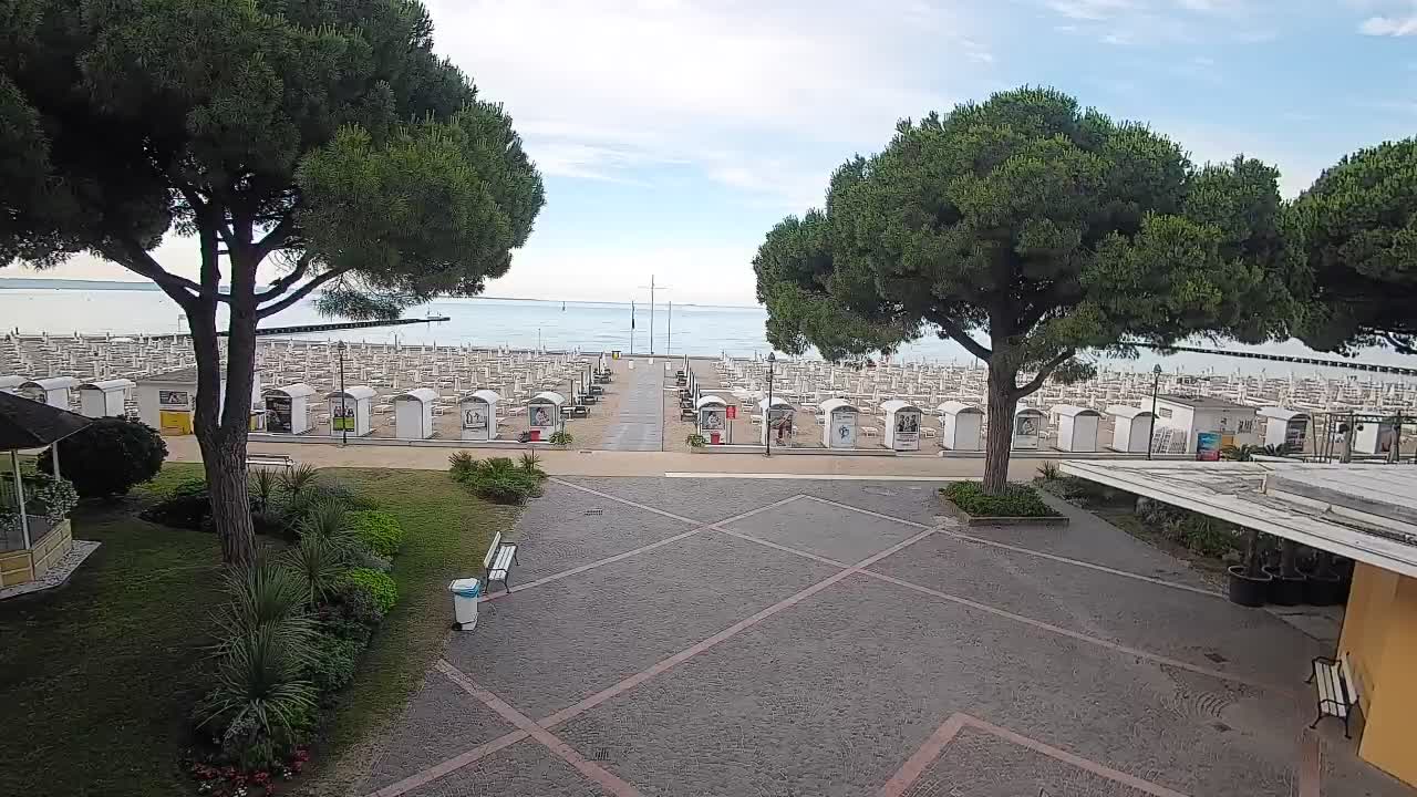 Entrée Plage Grado | Vue en Direct sur le Littoral