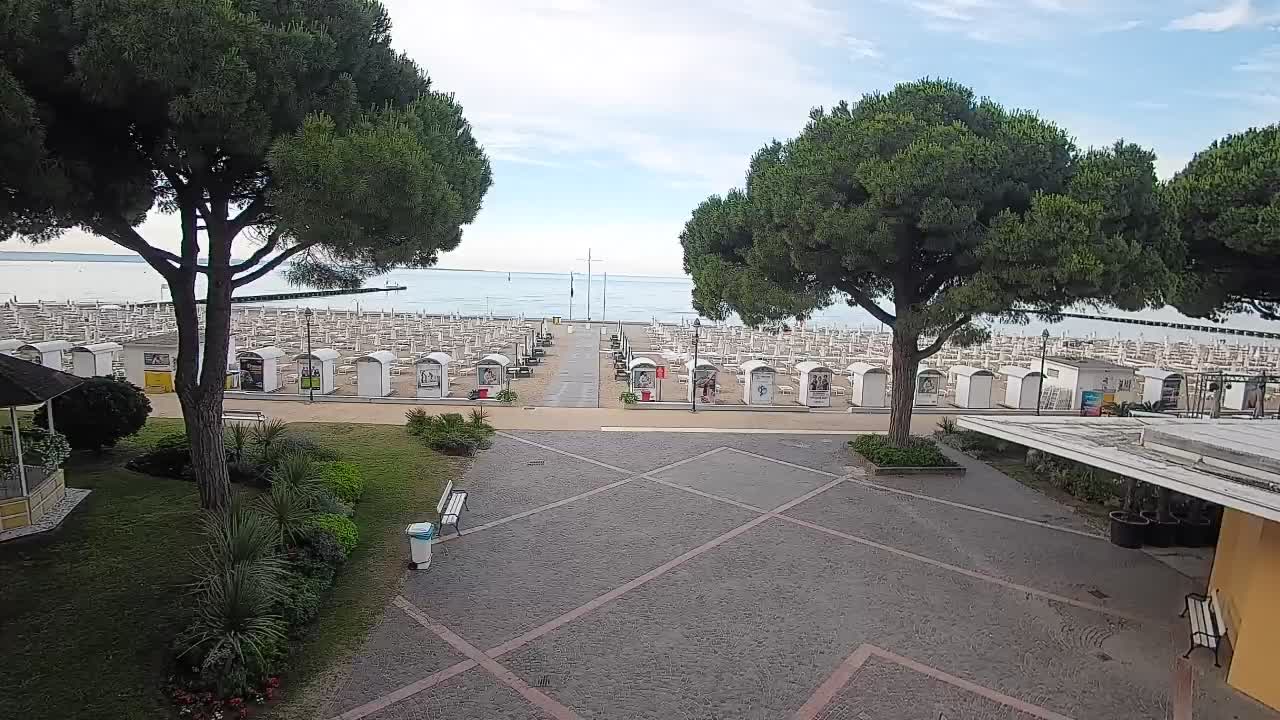Entrée Plage Grado | Vue en Direct sur le Littoral