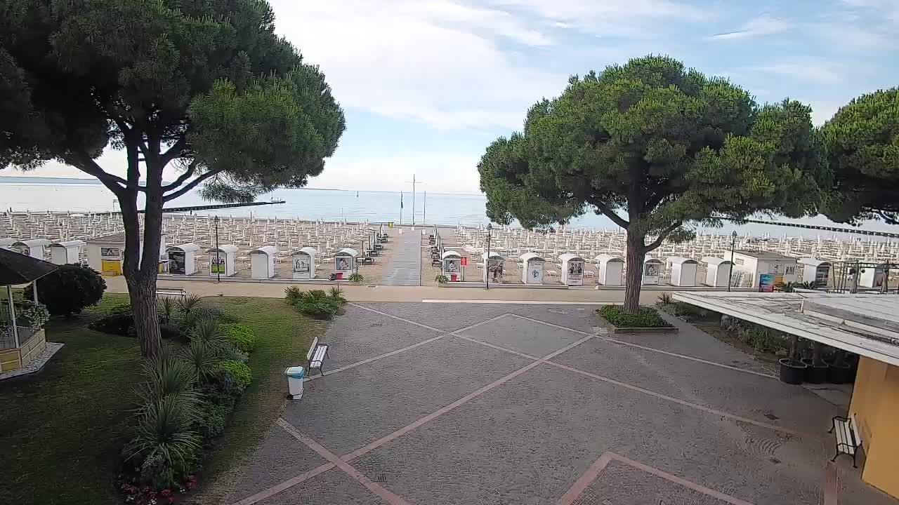 Entrée Plage Grado | Vue en Direct sur le Littoral