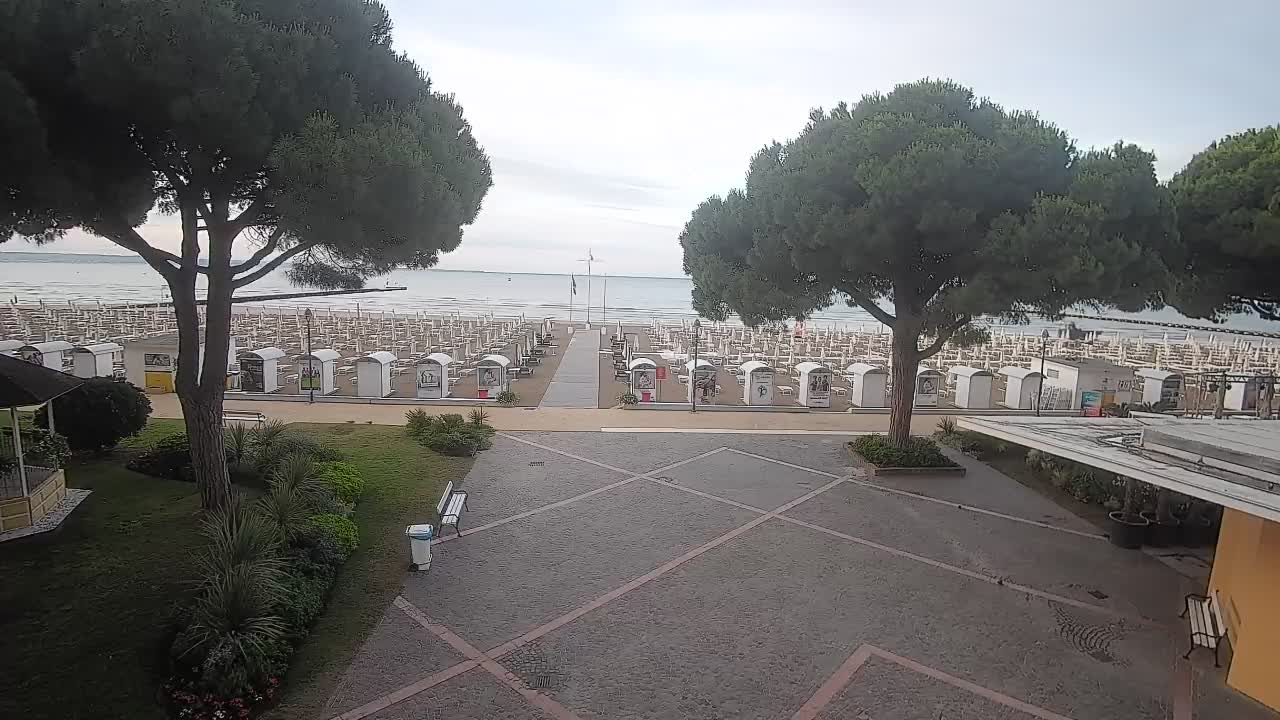 Entrée Plage Grado | Vue en Direct sur le Littoral
