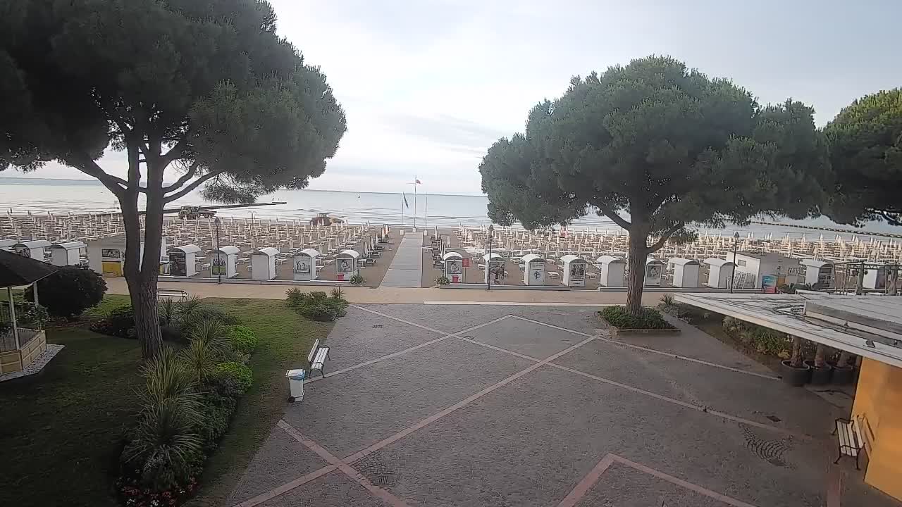 Grado Strand Eingang | Live-Ansicht der Küste