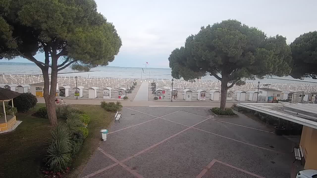Entrée Plage Grado | Vue en Direct sur le Littoral