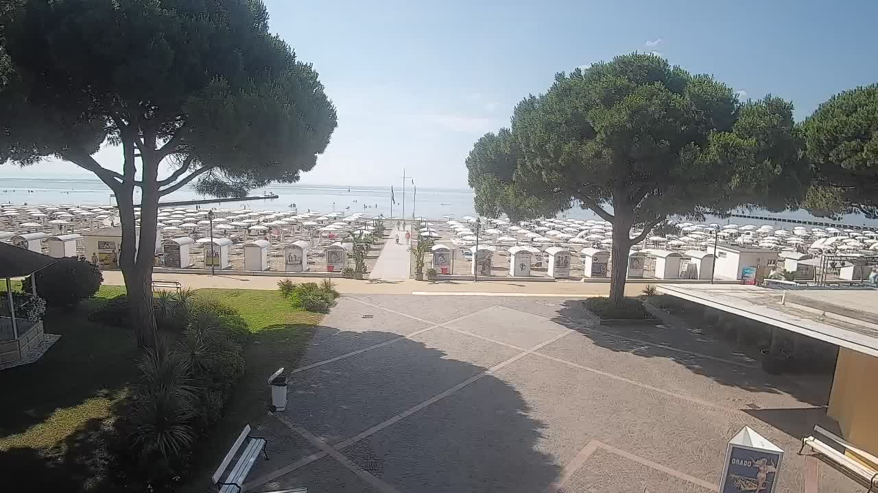 Spletna kamera Gradež (Grado) – Vhod na plažo