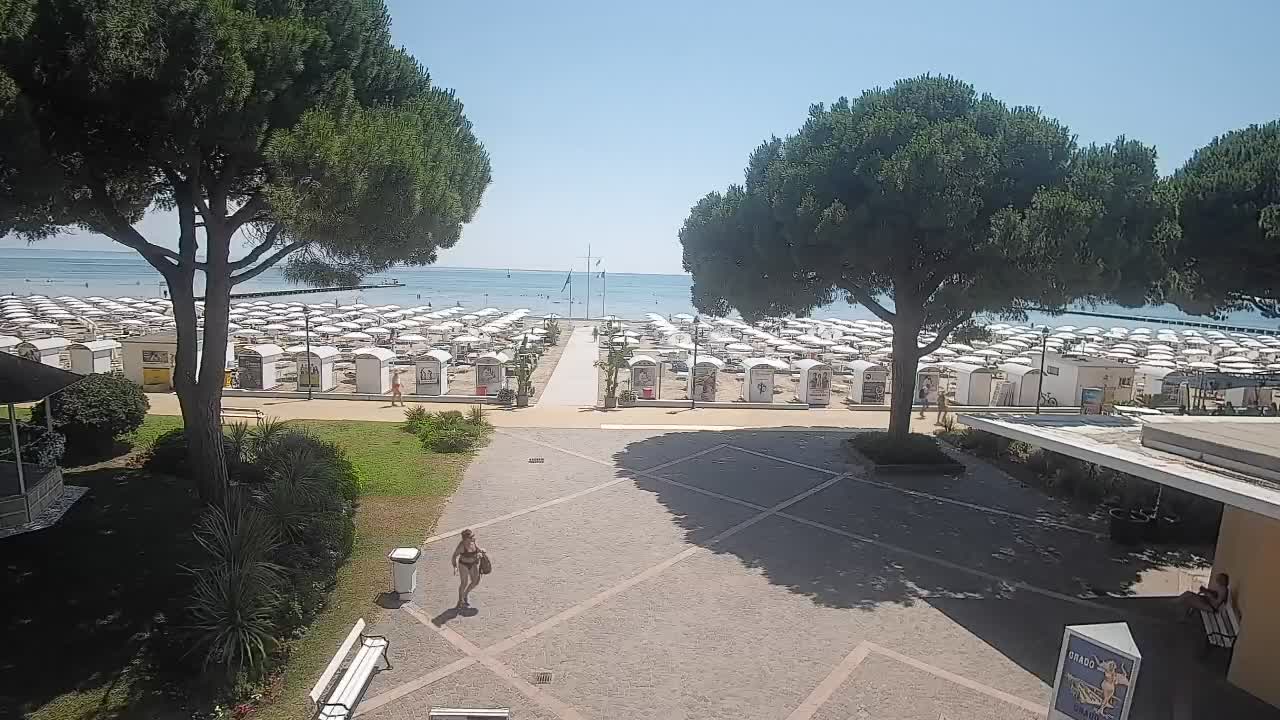 Webcam de Grado – Entrada de la playa (Lido di Grado)