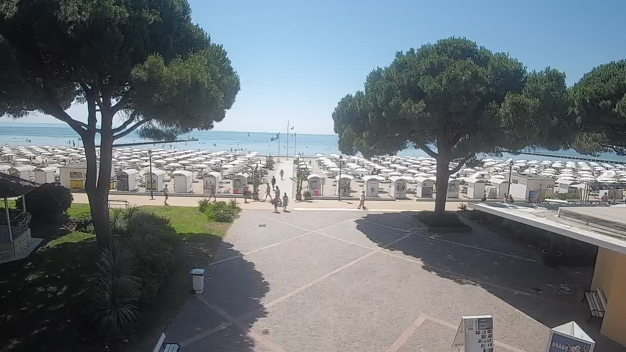 Webcam de Grado – Entrada de la playa (Lido di Grado)