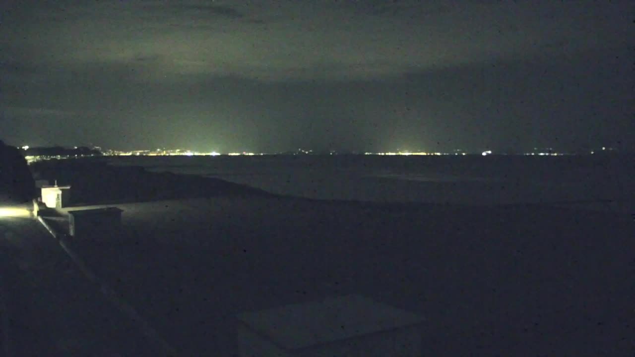 Webcam en vivo Grado: Vistas de la playa y del parque acuático en tiempo real