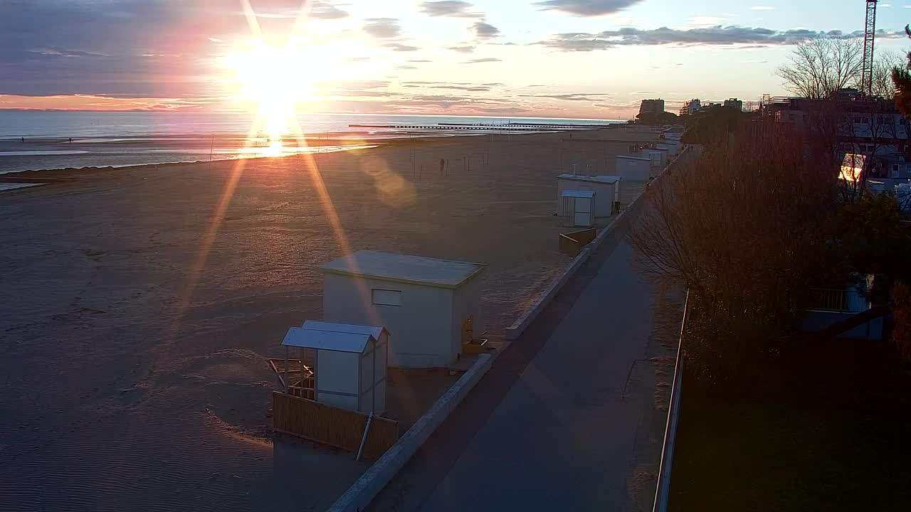 Grado Beach and Aquapark Views in Real Time