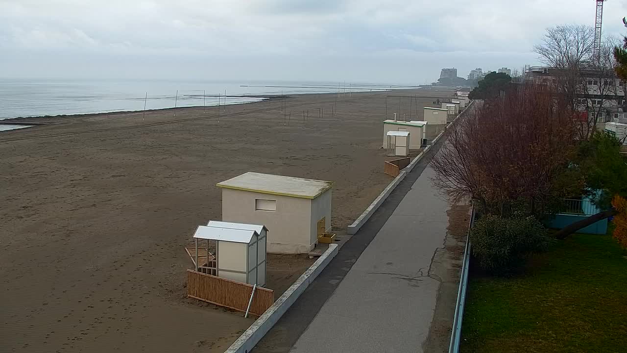 Grado Beach and Aquapark Views in Real Time