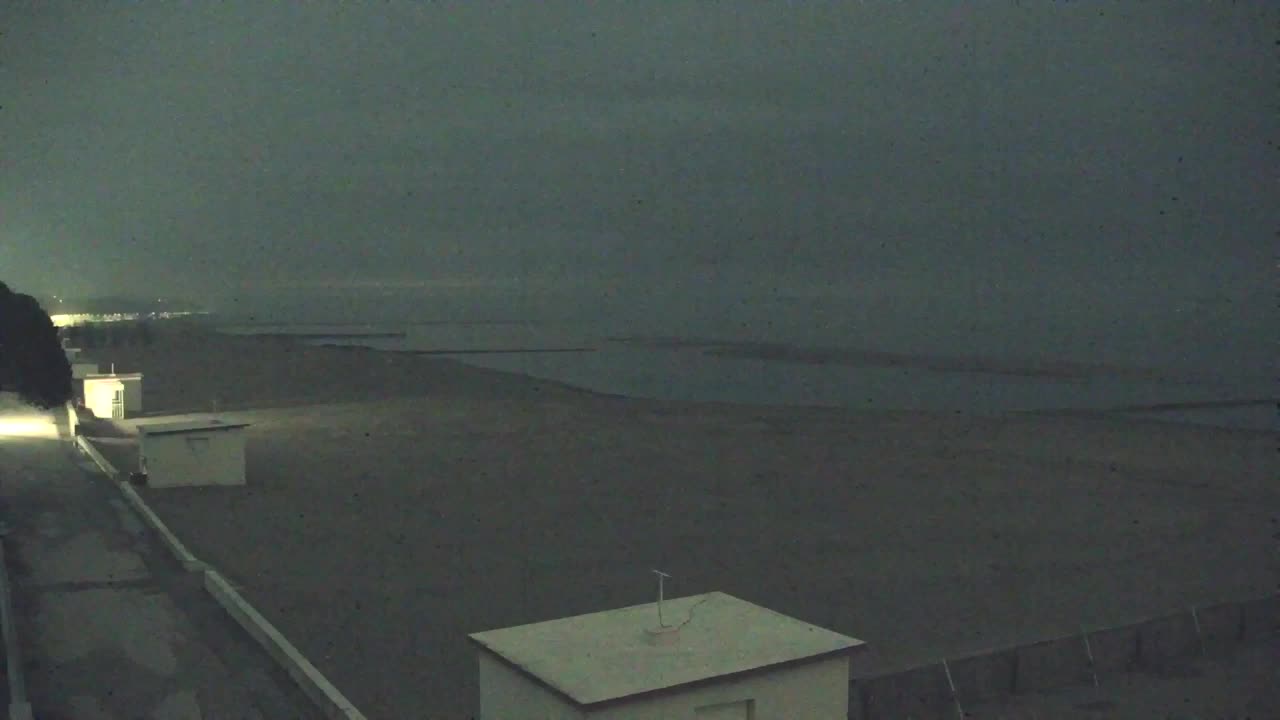 Webcam en vivo Grado: Vistas de la playa y del parque acuático en tiempo real